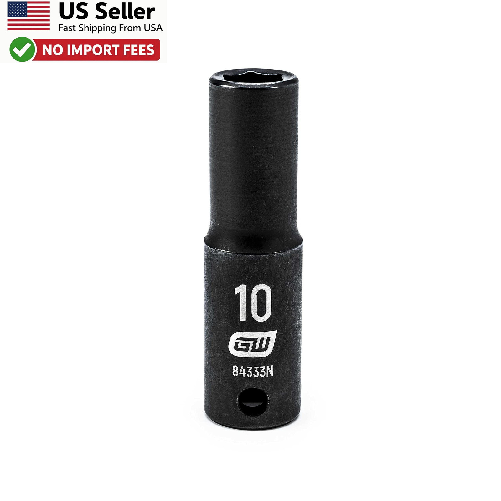 GEARWRENCH 10mm 3/8" Drive Deep Impact Socket Metric 84333N New FROM USA