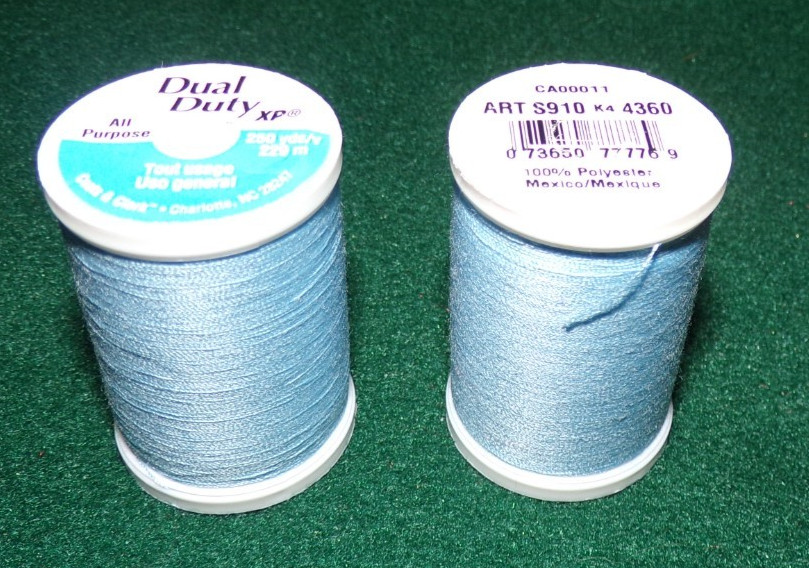 Dual Duty All Purpose Polyester Thread, 250 yards, Miracle Blue (4360)
