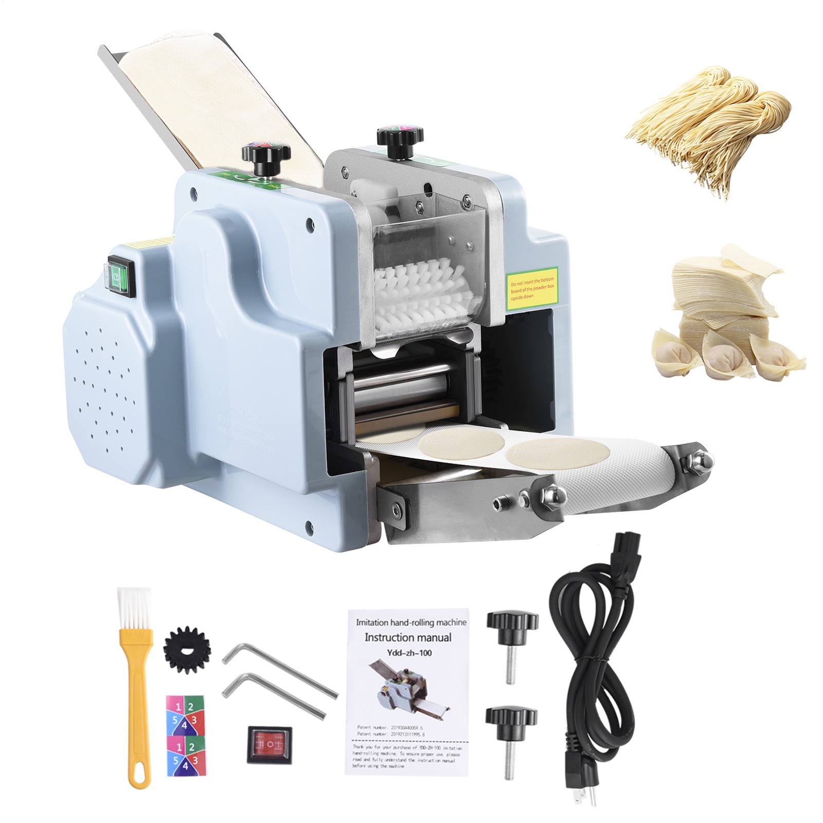 110V Dumpling Wrapper Maker 50-60 Pieces/Min Automatic Dumpling Skin Machine
