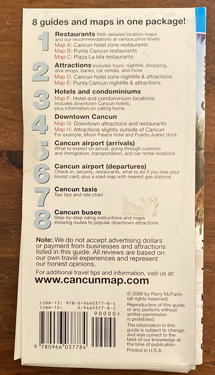 Cancun Mexico Can-Do Travel Guides Maps Set