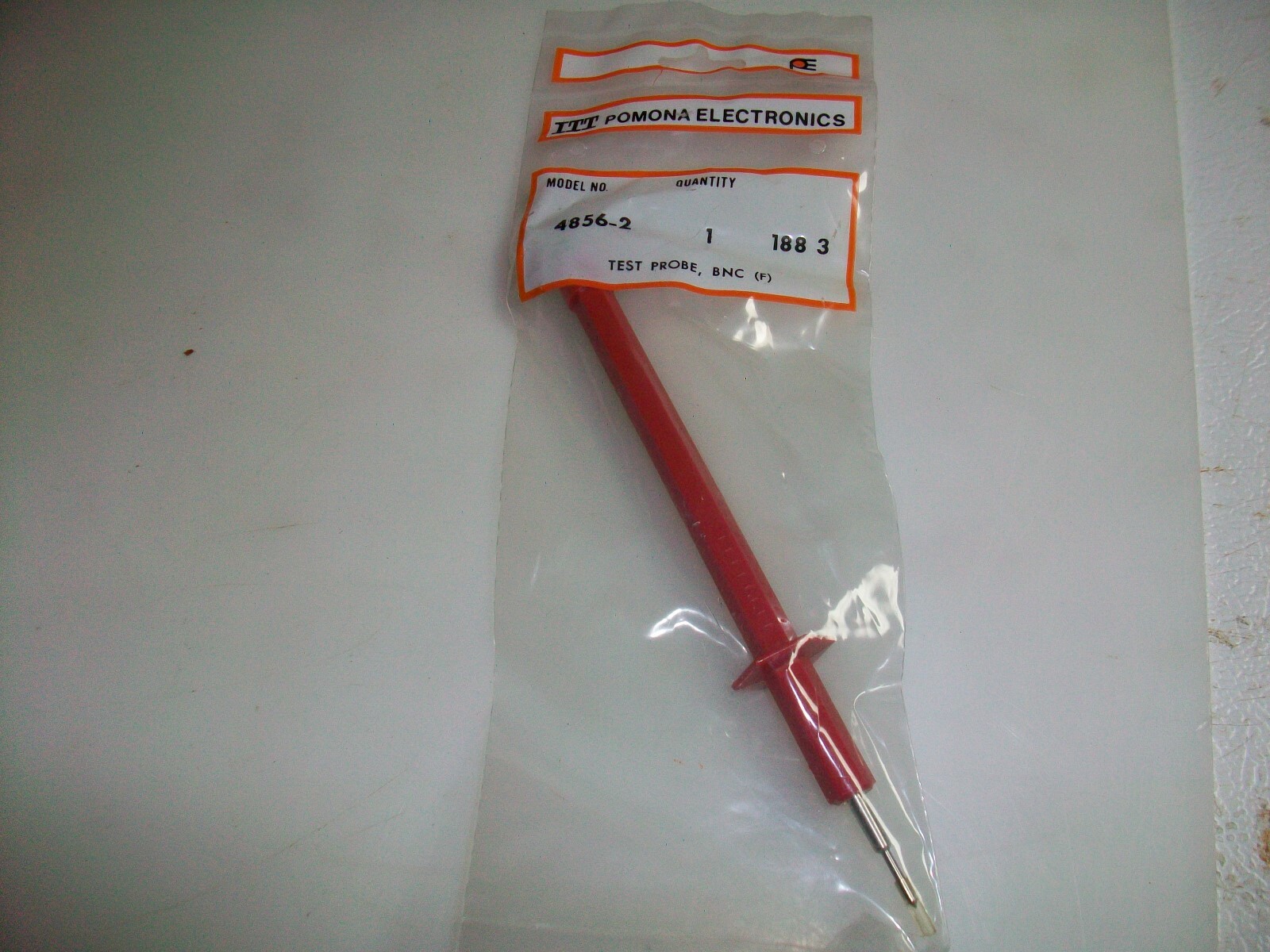 POMONA RED TEST PROBE WITH BNC JACK   4856-2
