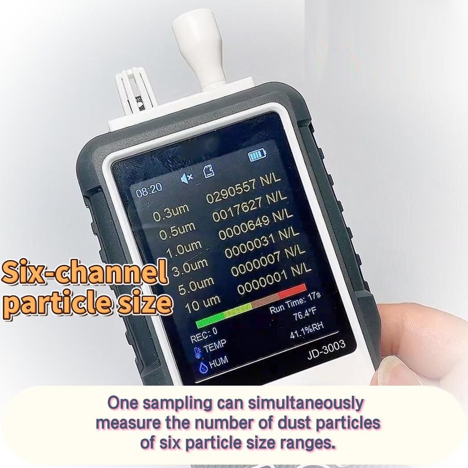 Dust Particle Counter Professional Particulate Matter Tester Air Quality Mon NEW