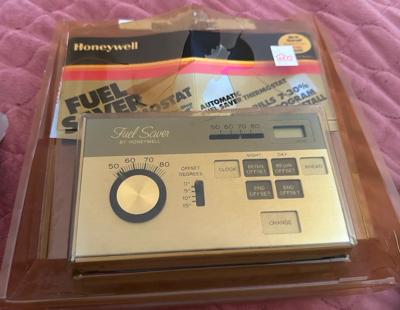 NEW Vintage 80’s HONEYWELL FUEL SAVER Thermostat MODEL CT351