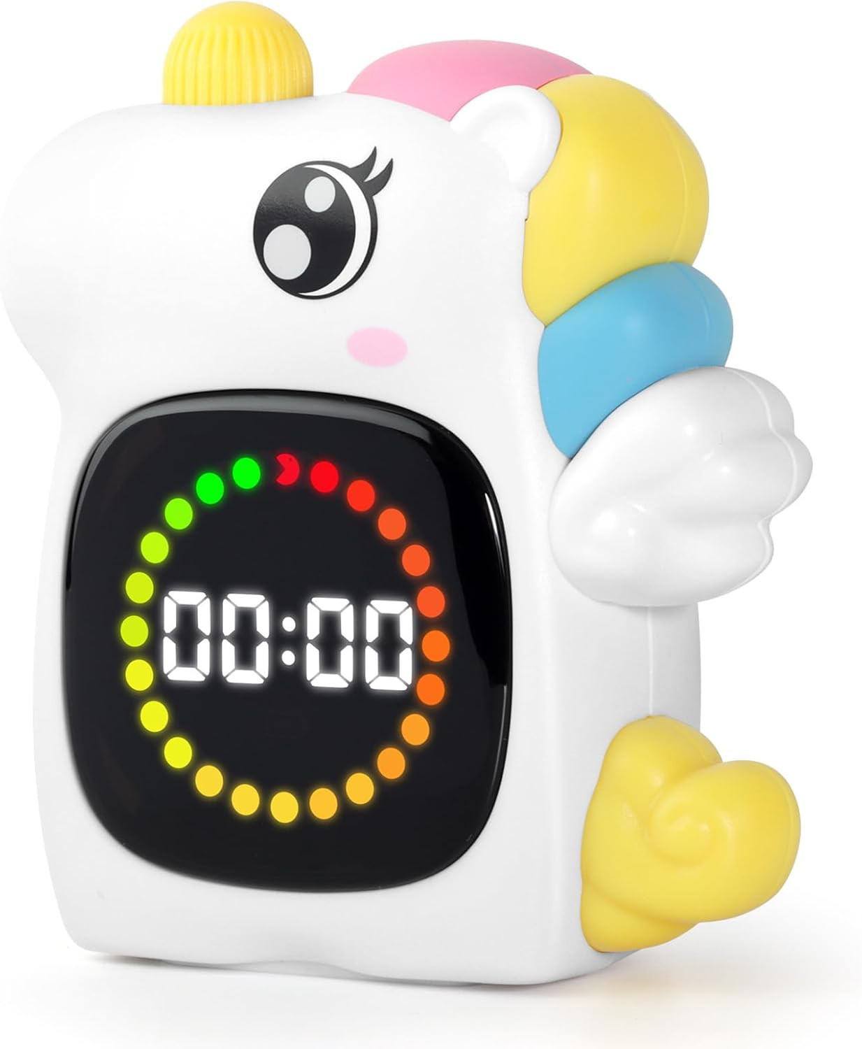 Unicorn Visual Timer for Kids, Rechargeable 99:59 Digital Countdown Potty Timer,