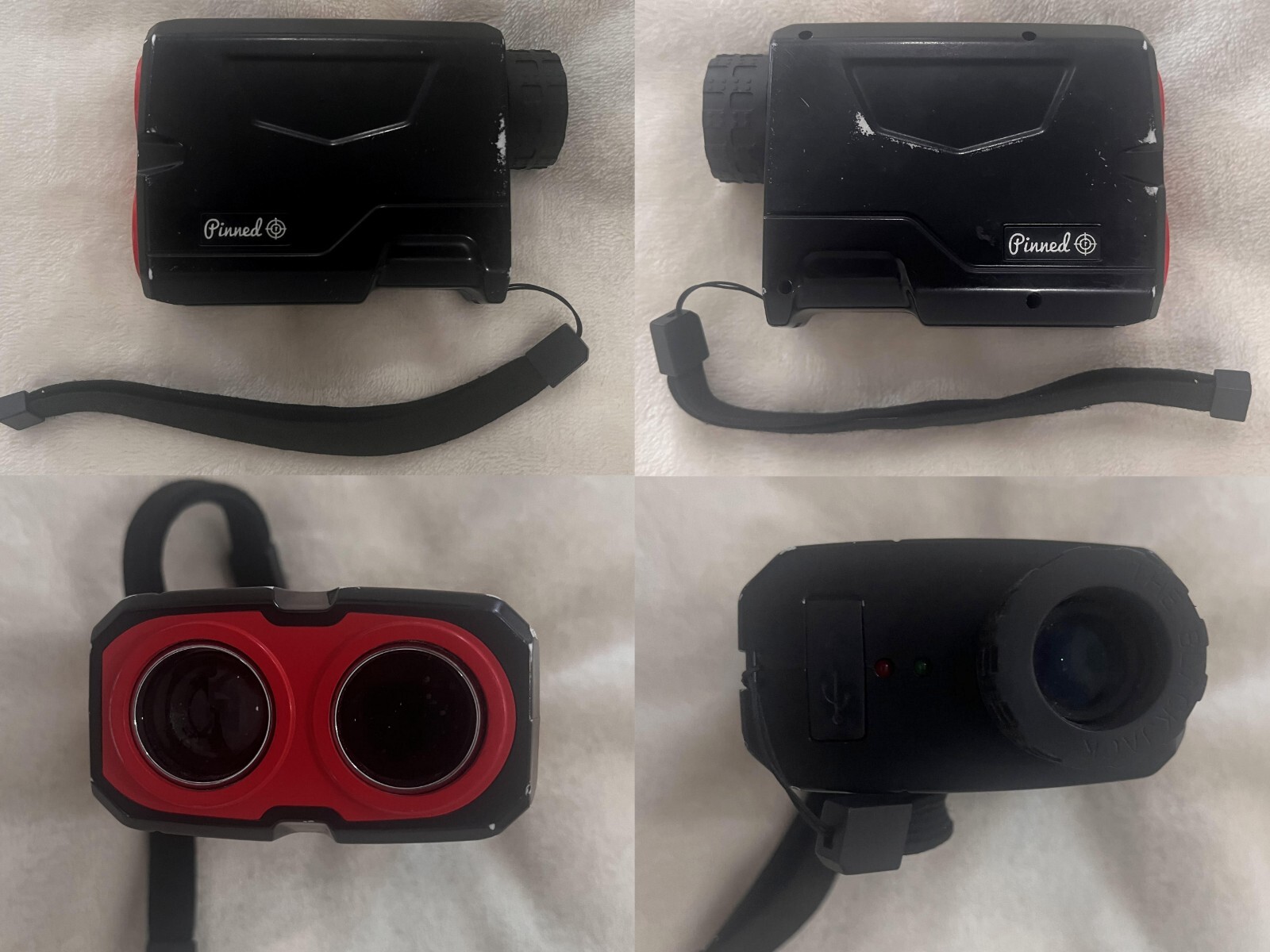 Nice pre-owned PINNED "The Blackjack" Golf Rangefinder USB charged black color#6