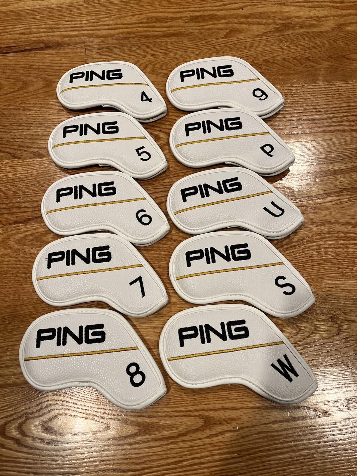 [MAGNETIC] PING Iron Head Cover 10 Pcs 4-P, U, S, W (White)
