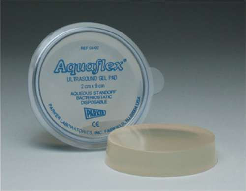 Parker Labs AQUAFLEX Ultrasound Gel Pad 2x9cm 04-02 Disposable Standoff ONE New