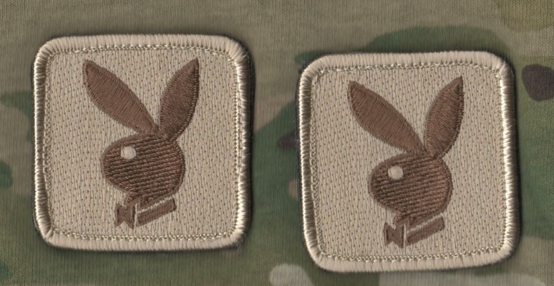 JSOC SEAL RANGER USMC FORCE RECON 5TH SFG SAS JTF vêlkrö 2" 2-TAB: Playboy Bunny