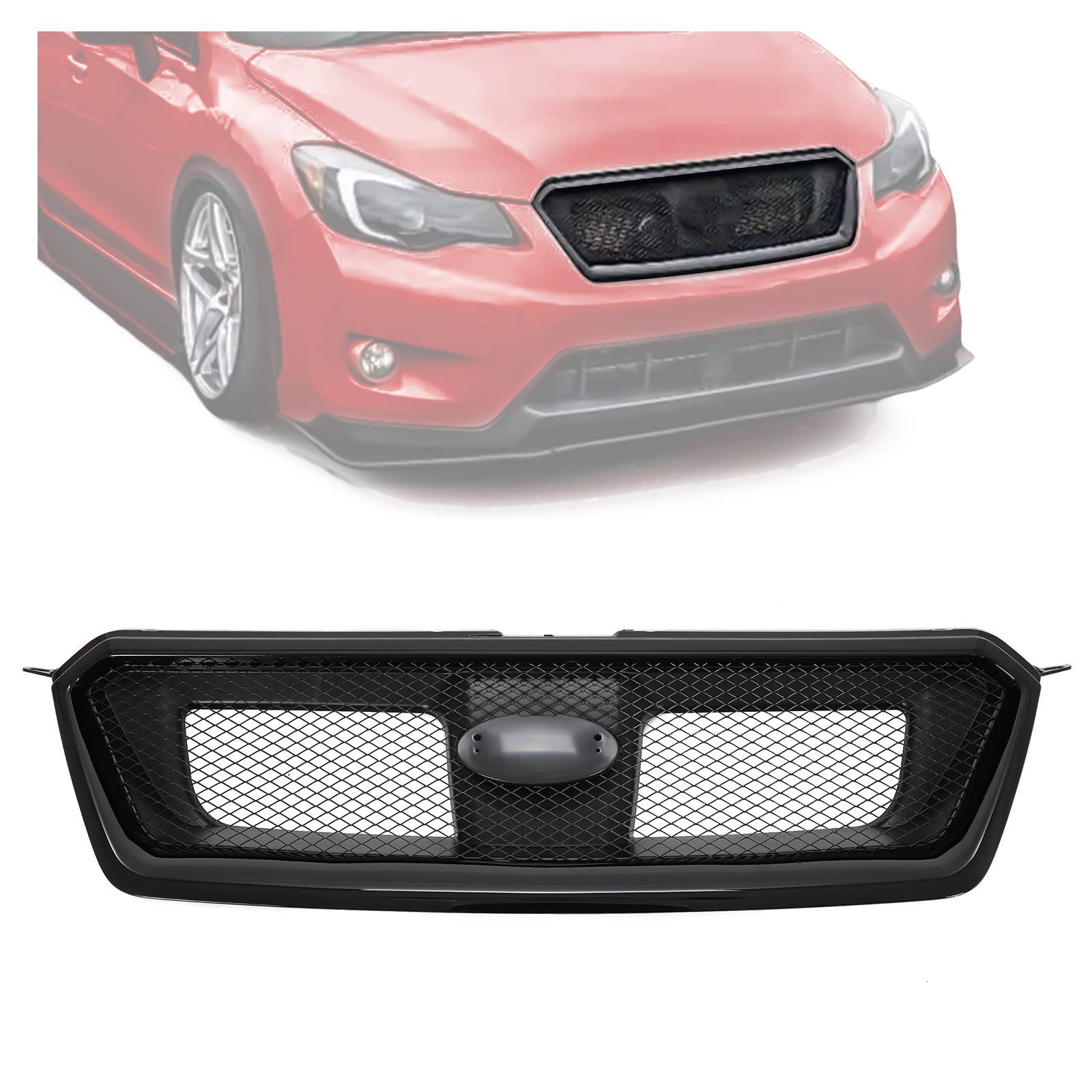 For Subaru XV Crosstrek 13-17/ Impreza 12-16 Front Bumper Grille ABS Grill