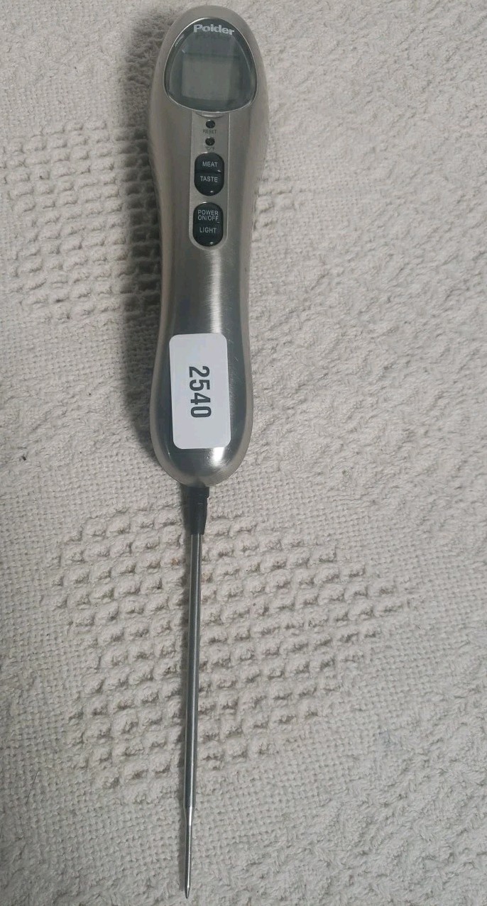 Polder Deluxe Meat Thermometer Safe Serve Instant Read Temperature