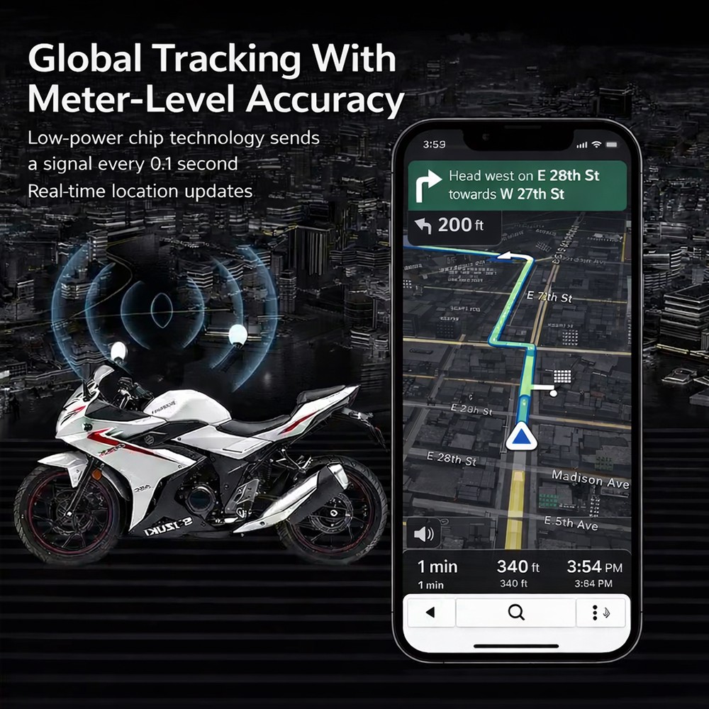 GPS Tracker for Vehicles Magnetic Car Tracking Device Mini Hidden for iPhone/IOS