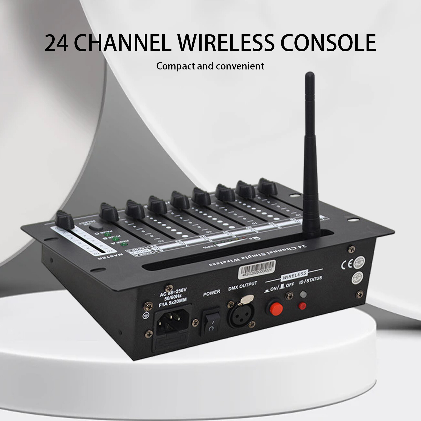 24 channel 2.4G wireless dmx 512 controller battery console for dj stage light