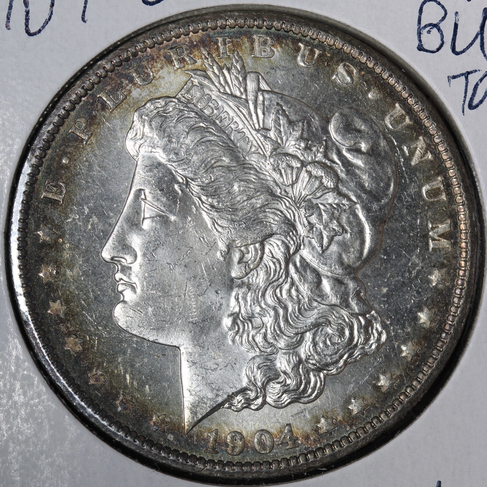 1904-O Morgan Silver Dollar GEM BU *UNCIRCULATED* MS TONED E385 XDMM