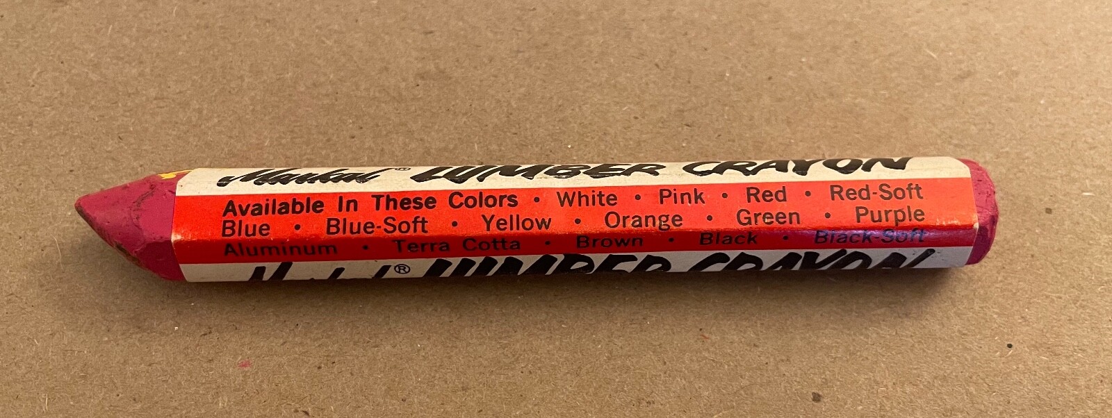 Markal Red/Pink Lumber Crayon - Used