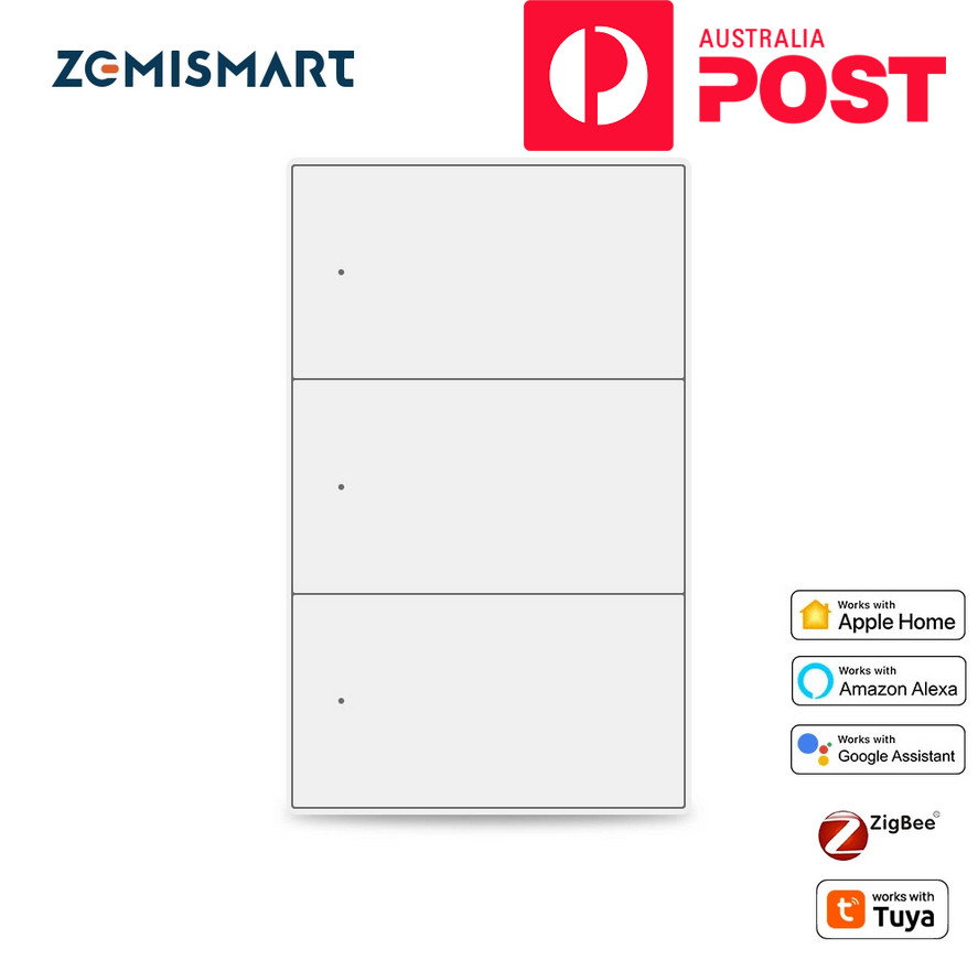 Zemismart ZigBee Smart Push Light Switch/AU SAA RCM certified/Apple Alexa Google