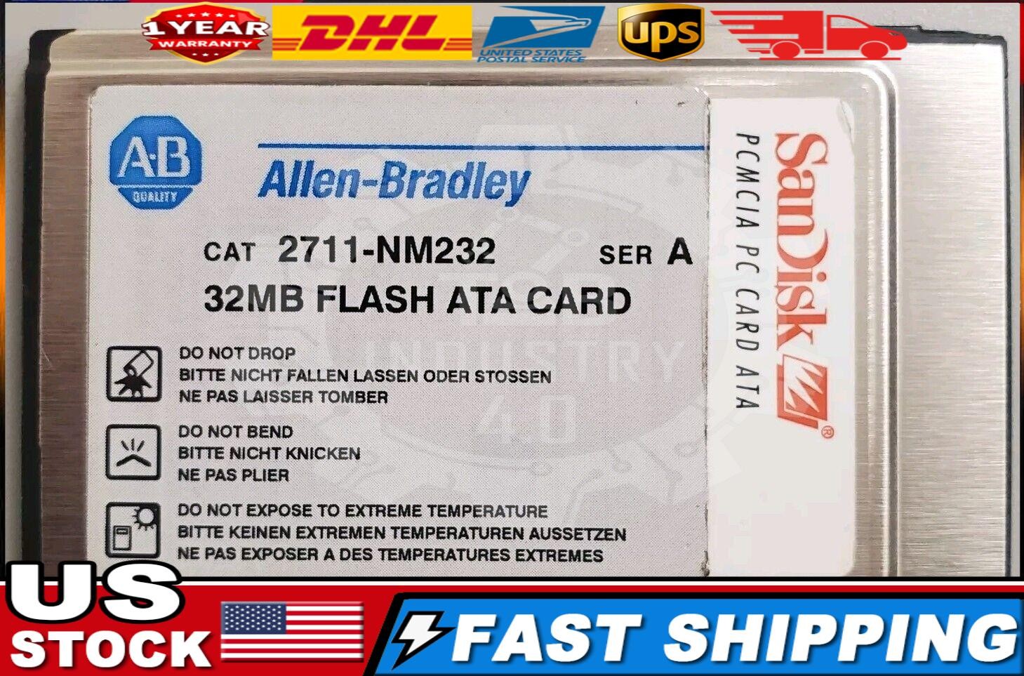 Allen Bradley 2711-NM232 Series A 32MB PCMCIA Memory Card for PanelView.