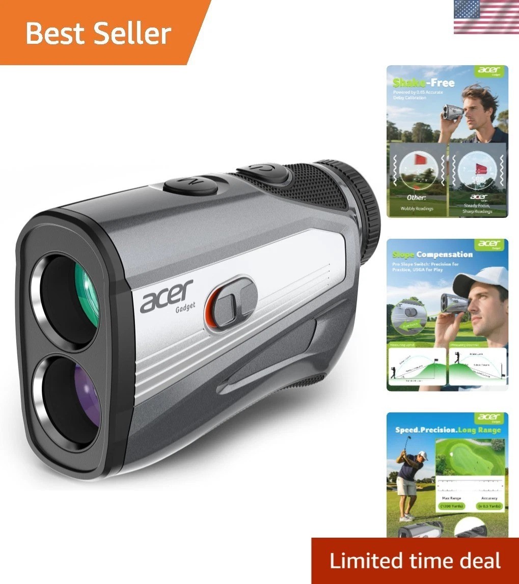 Gadget Golf Rangefinder with Slope - 1200/1700Yards Laser Range Finder for Go...