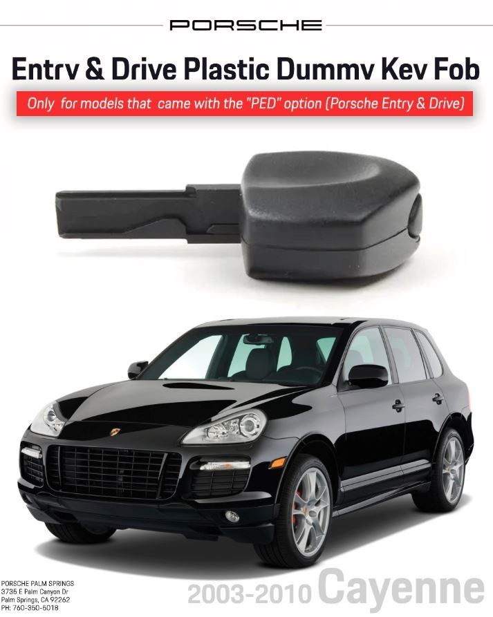 Genuine Porsche Cayenne (03-10) Entry & Drive Plastic Dummy Key Fob 95563724101