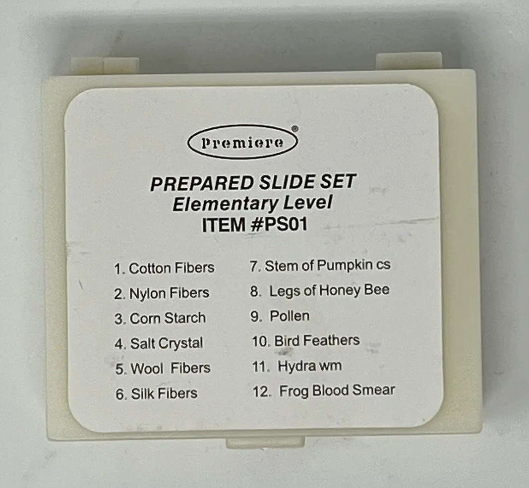 Premiere Prepared Slide Set Elementry Level Item #PS01