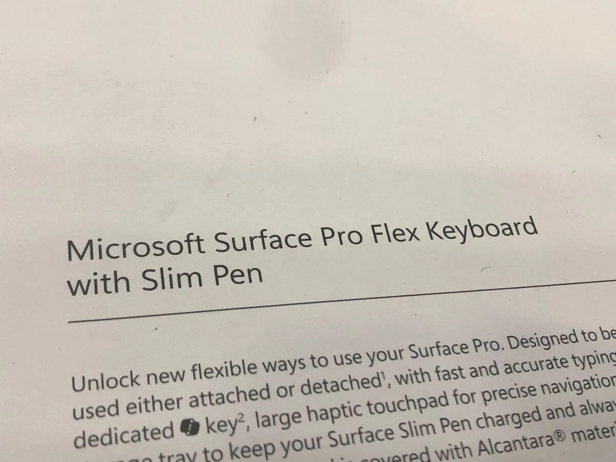 Microsoft Surface Slim Pen (2nd Edition) and Pro Flex Keyboard for Pro Sapphire
