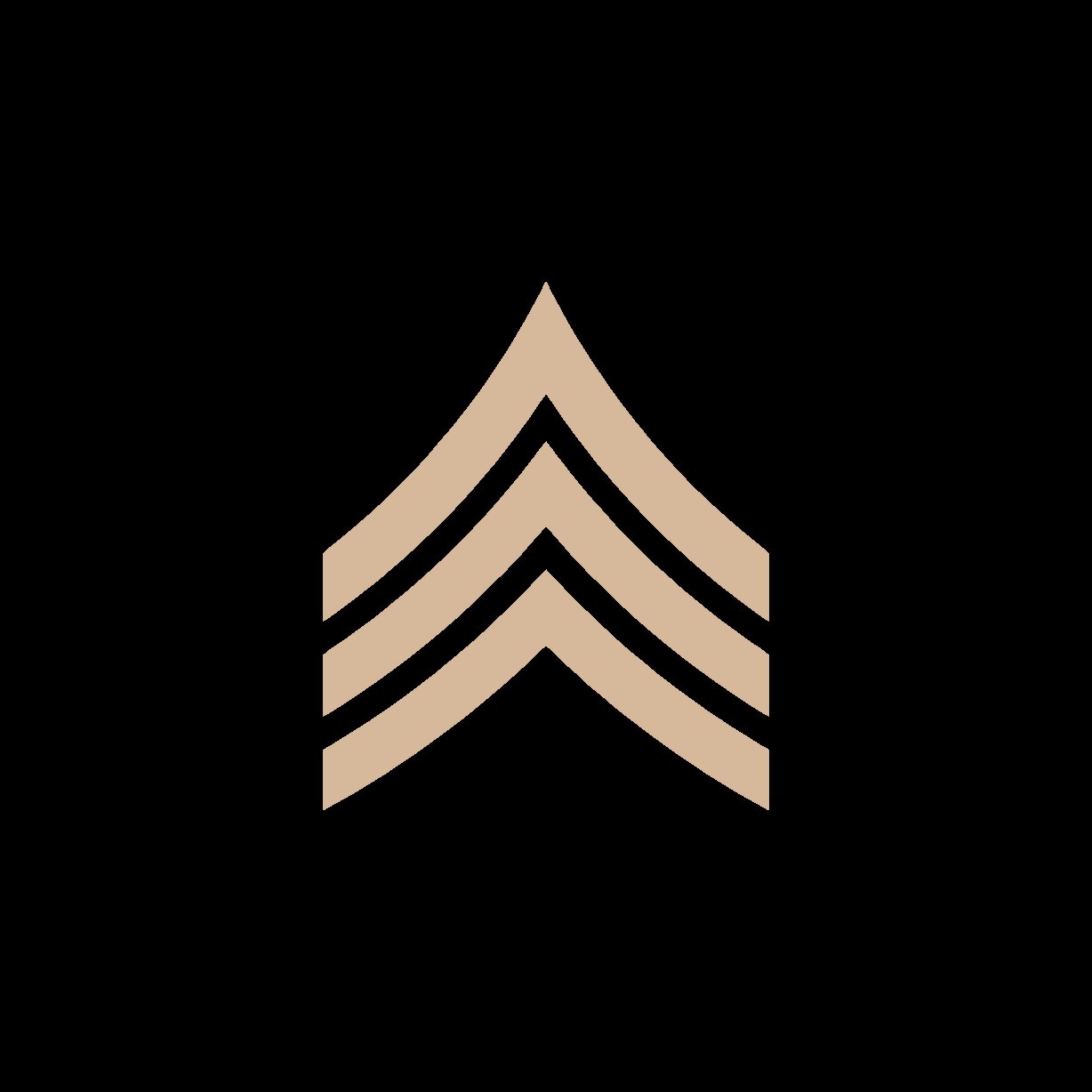 UNIQUE RANK PATCH IR PATCH 2"X 2" CUSTOM MADE WITH VELCRO® BRAND FASTENER