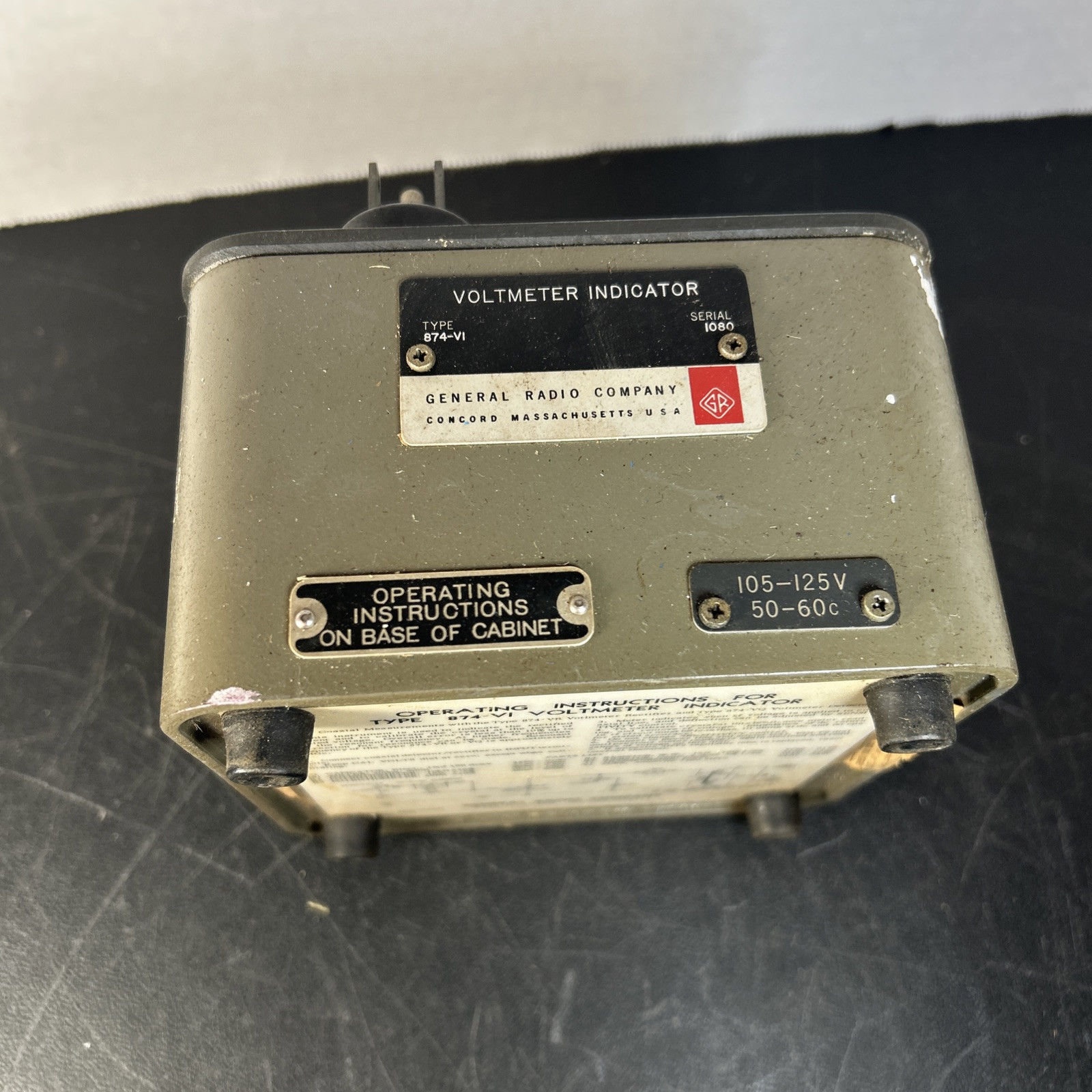 Vintage General Radio Voltmeter Indicator 874-VI (untested)