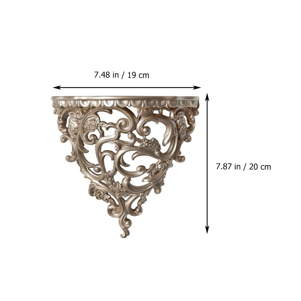 2PCS Resin Floating Wall Shelf Wall Mounted Decorative Display Wall Organizer...