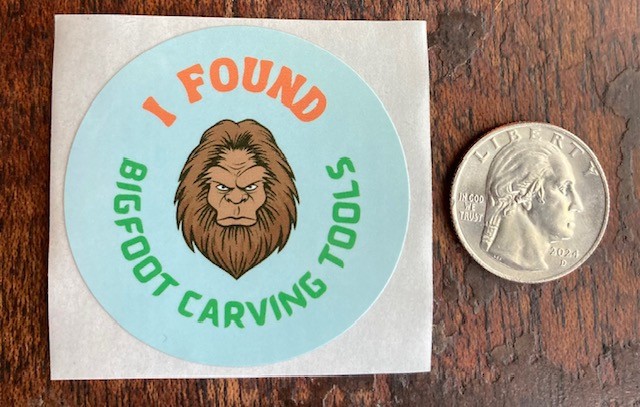 Bigfoot Carving Tools STICKER - Woodworking Woodworker Shop Saw Blade Carpenter