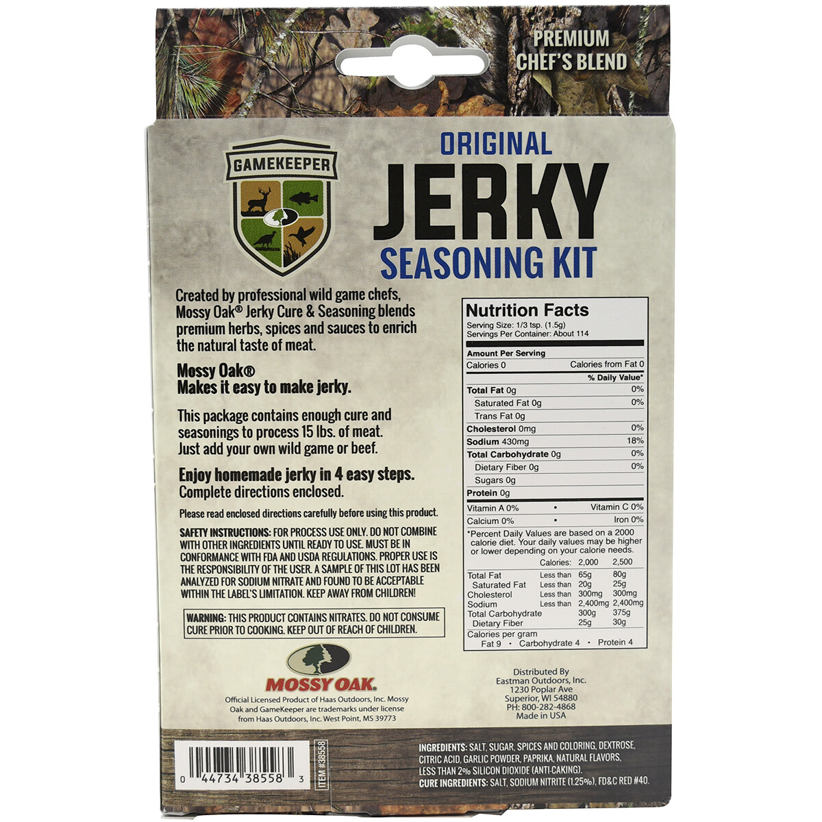 Game Keeper Original Jerky Seasoning Kit - Large