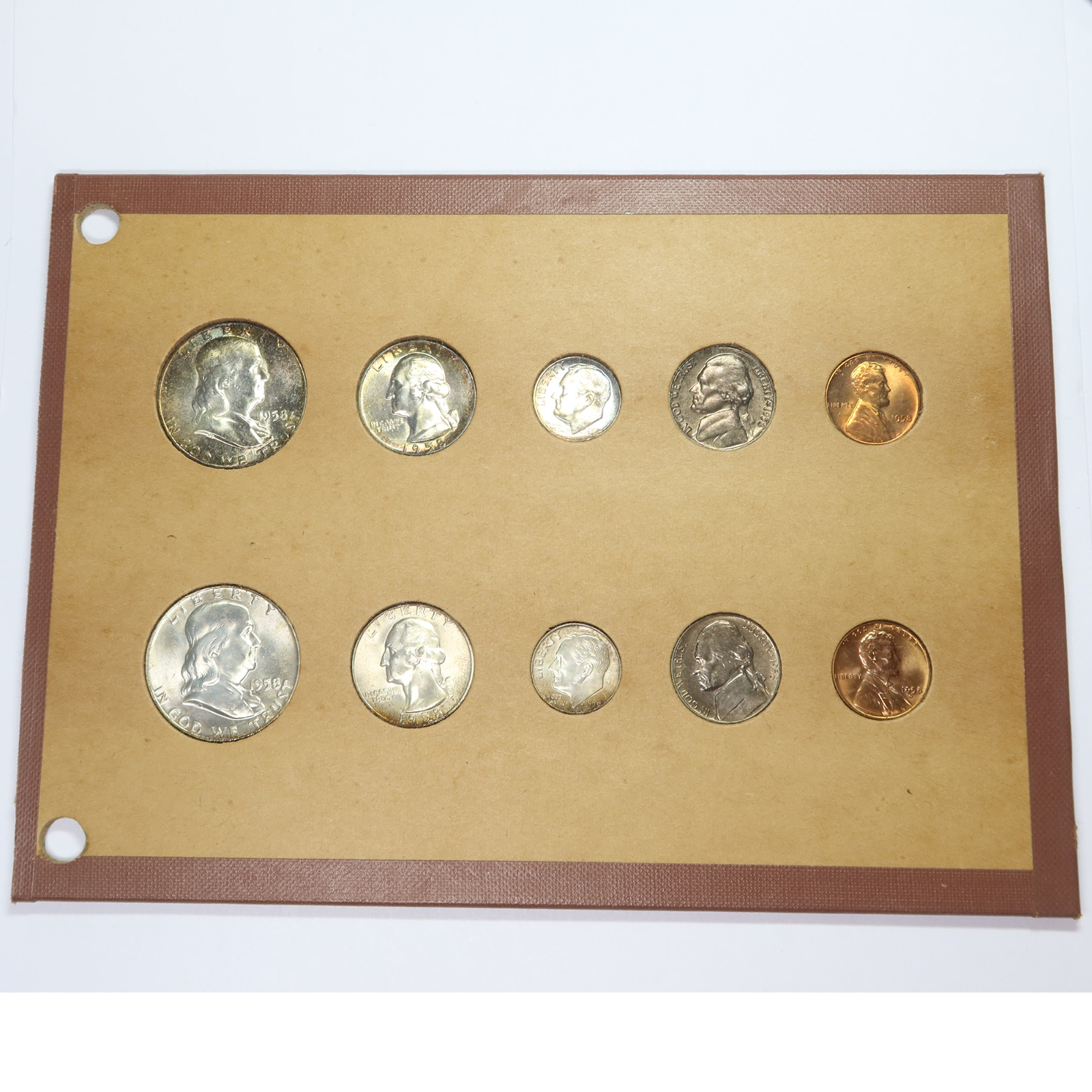 1958 US United States 10 Coin Set #46788C