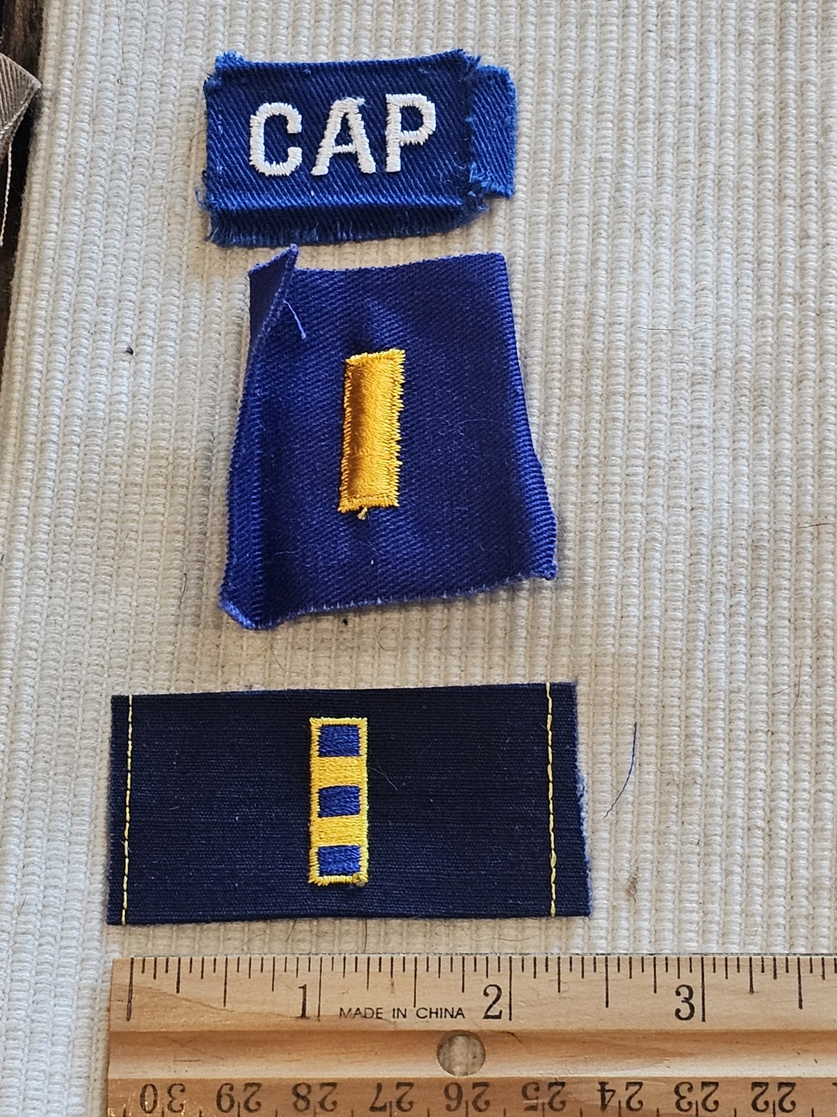 1960s 70s US Army USAF Vietnam Cold War Blue Rank Badge Patch Lot L@@K!!