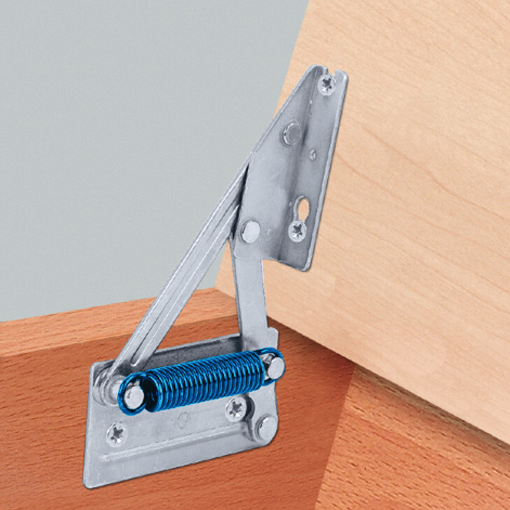 1 Pair Bench Seat Hinges with spring for Seat Tops Weighing up 8 kg (17.6 lbs)