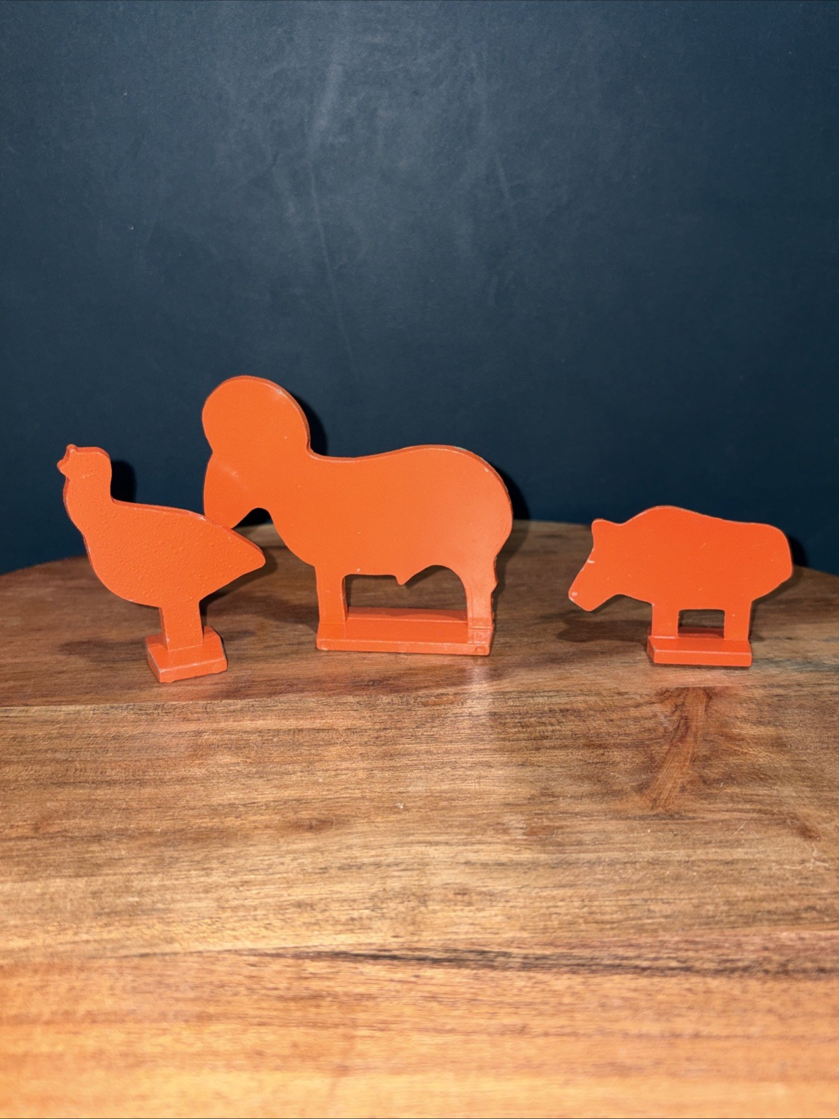Small Metal Animal Target, Small Steel Target, Animal Silhouette 3 Piece Set