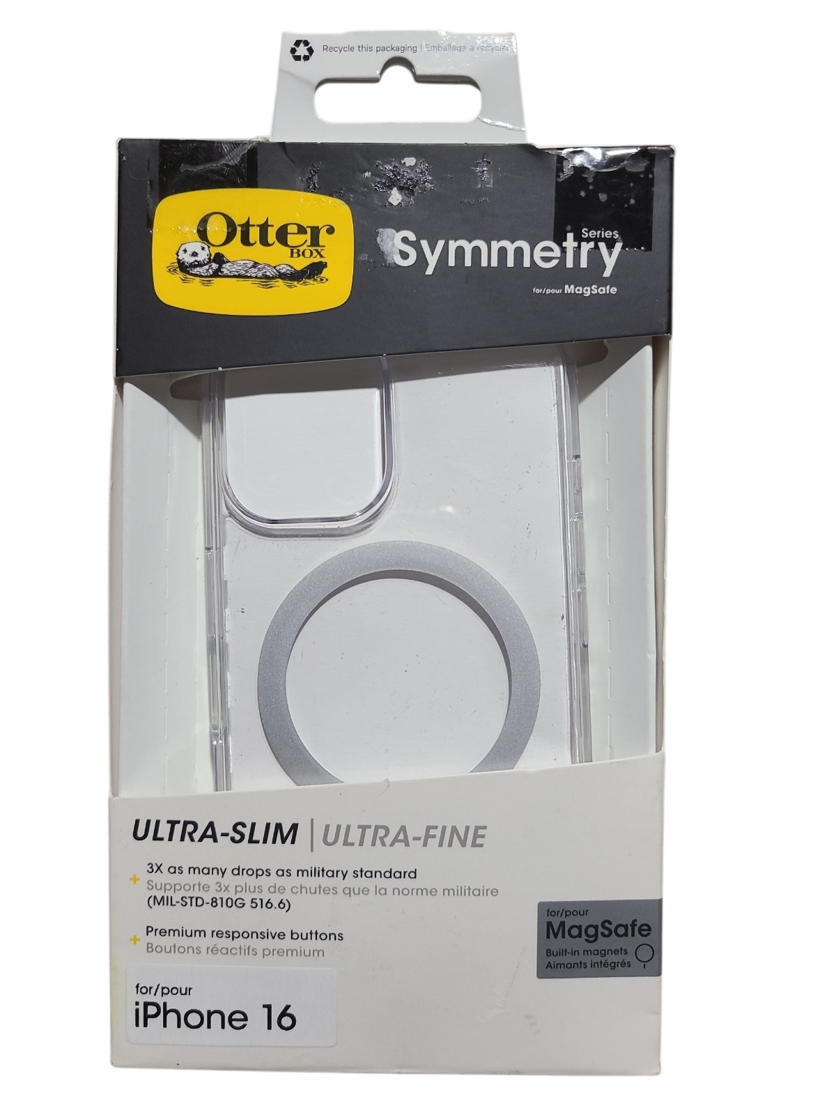 OtterBox Symmetry Series MagSafe Case For  Apple iPhone 16 - Clear
