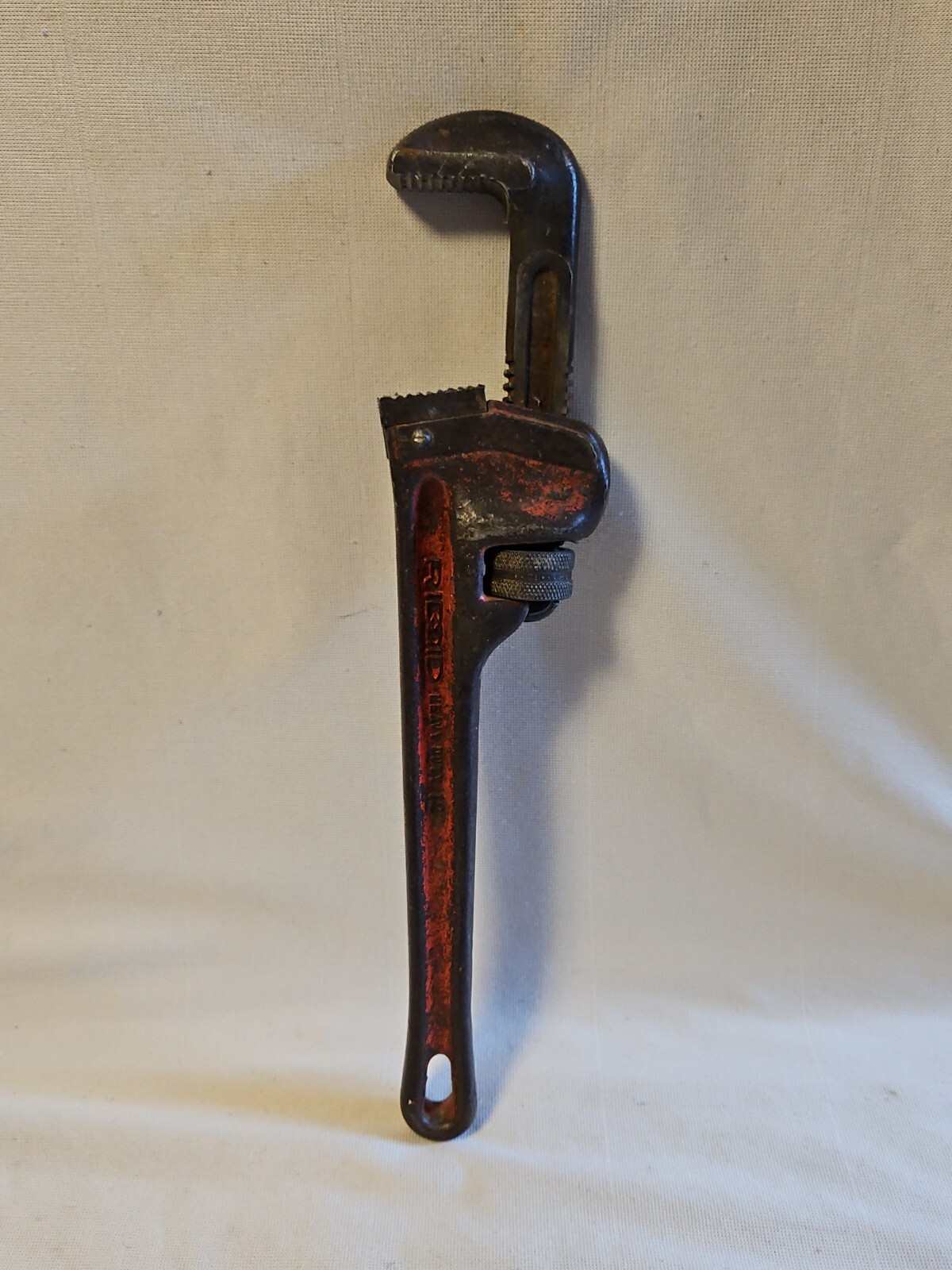 Rigid Pipe Wrench 12 Inch "Heavy Duty" Made in USA, Elyria, Ohio Red