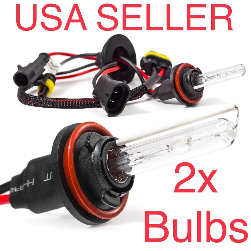 H11 8000k 35W HID Replacement Bulbs 4 Xenon Conversion Kit Fits Optix Project Ra