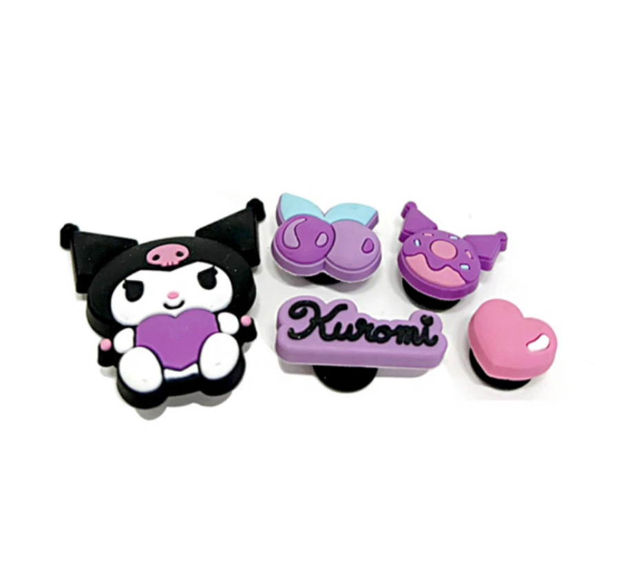Sanrio 2D PVC Shoe Charms Set Hello Kitty Kuromi My Melody Cinnamoroll