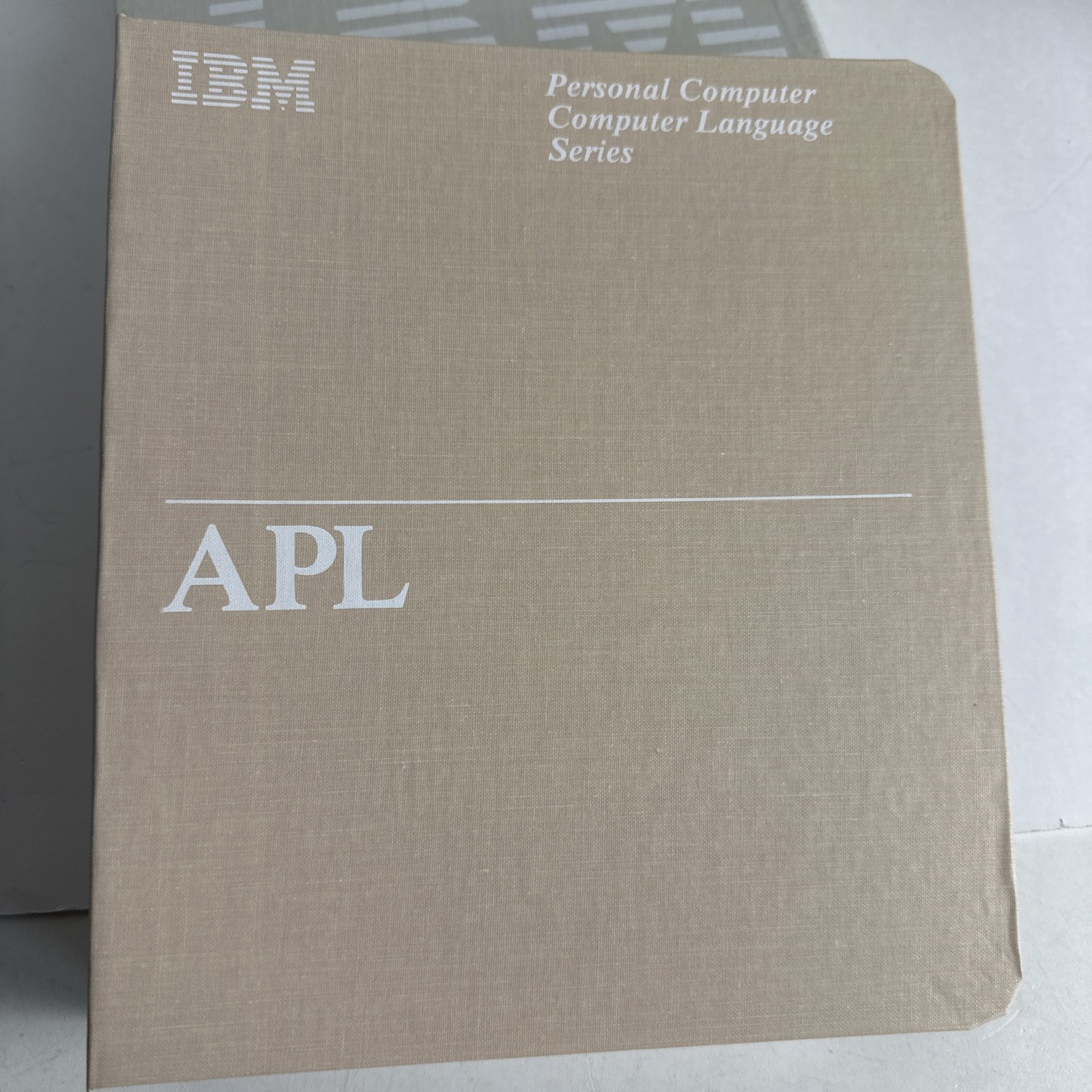 Vintage PC Computer Software IBM APL Language 1st Edition 1983 Book Manual 5.25"