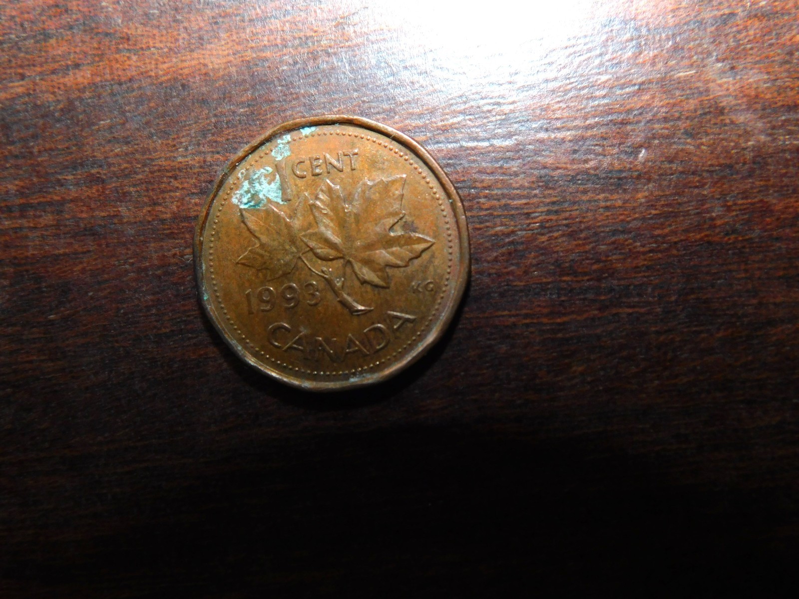COLLECTABLE VINTAGE CANADA 1 CENT COIN QUEEN ELIZABETH II 1993