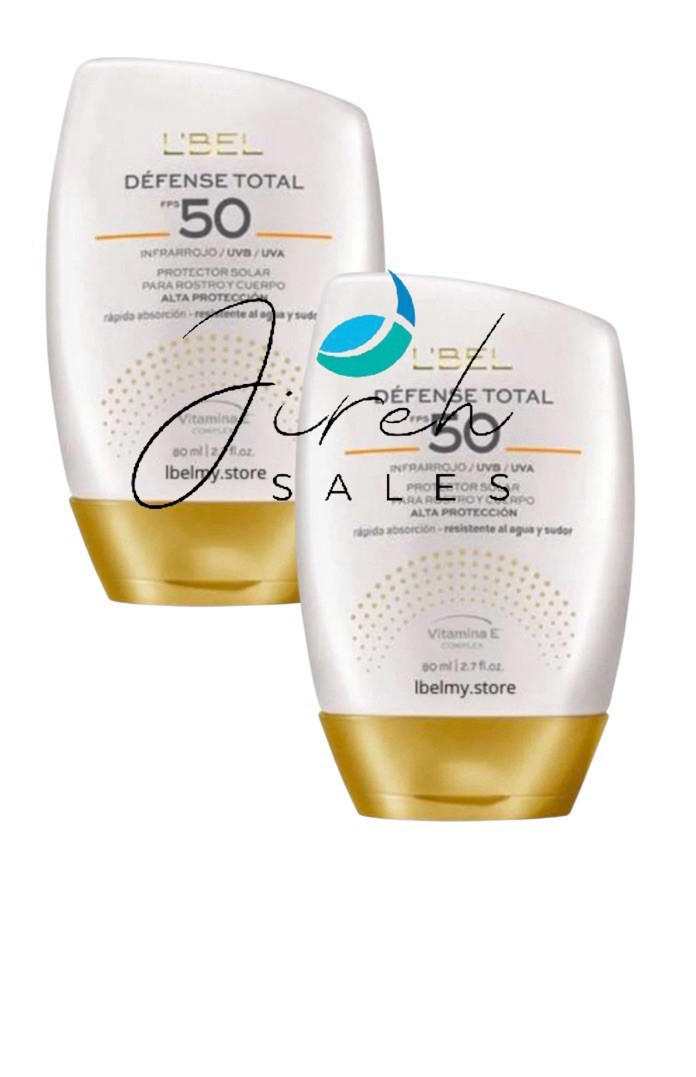 2 X L'Bel Defense Total Solar Protection for Face & Body 2.7 fl oz