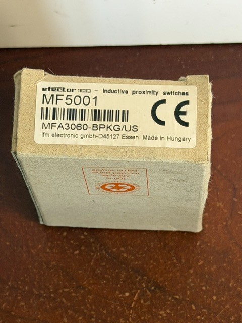 IFM MF5001 Inductive Proximity Switch Sensor MFA3060-BPKG/US NEW