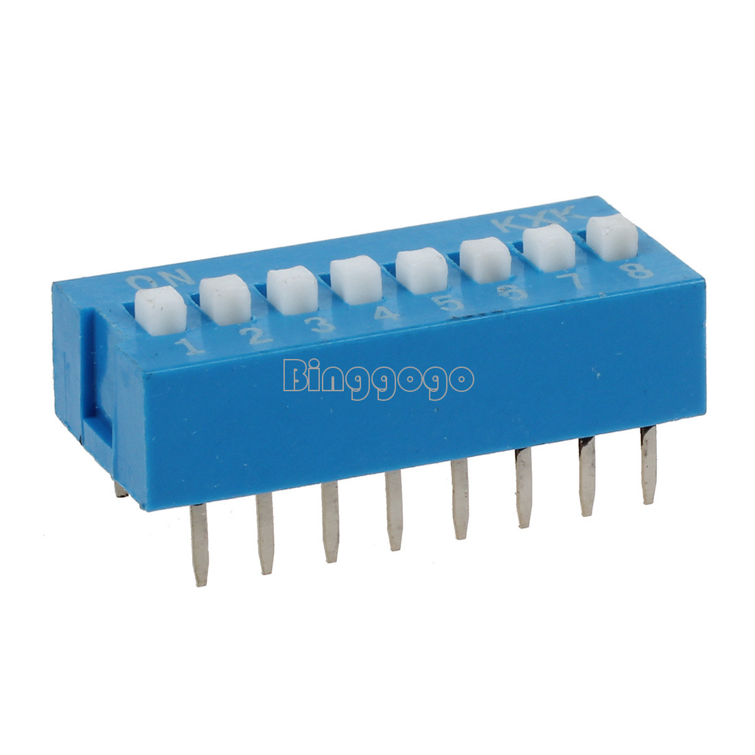 10pcs slide type switch module 2.54mm 8-bit 8 position way DIP blue pitch