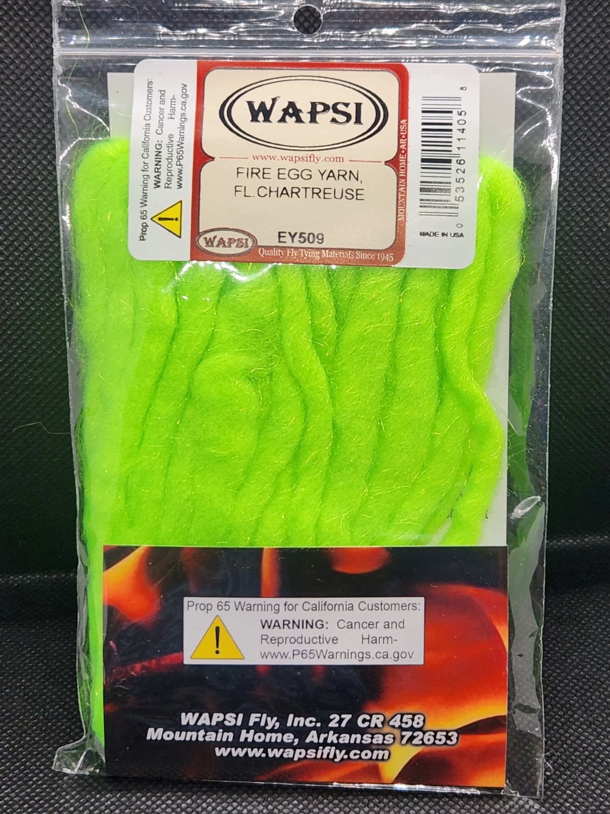 Fire Egg Yarn, Wapsi, Fly Tying Egg Yarn, Glo Bug Yarn