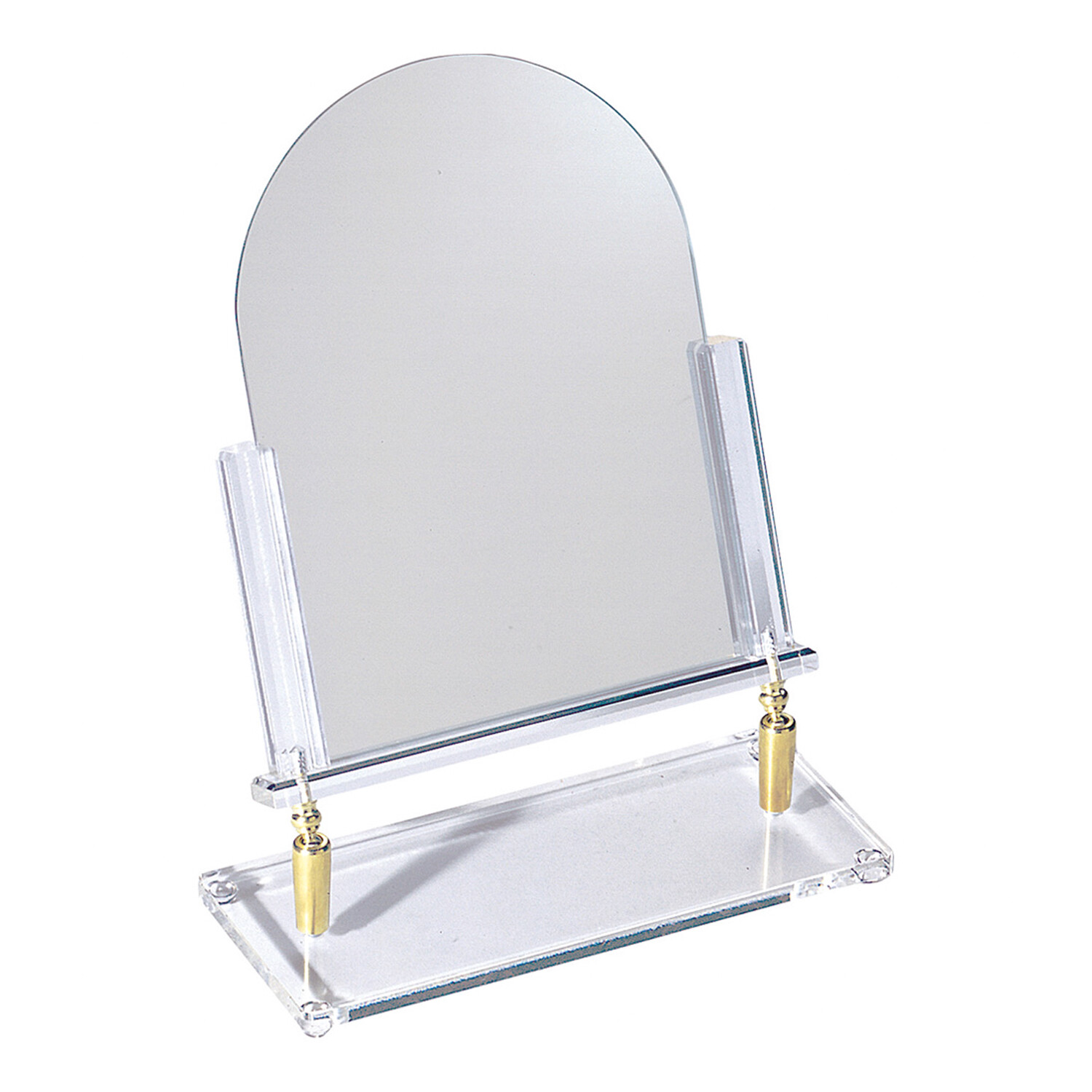 Countertop Adjustable Glass Mirror Brass Hinge Retail Jewelry Makeup 12" x 15"