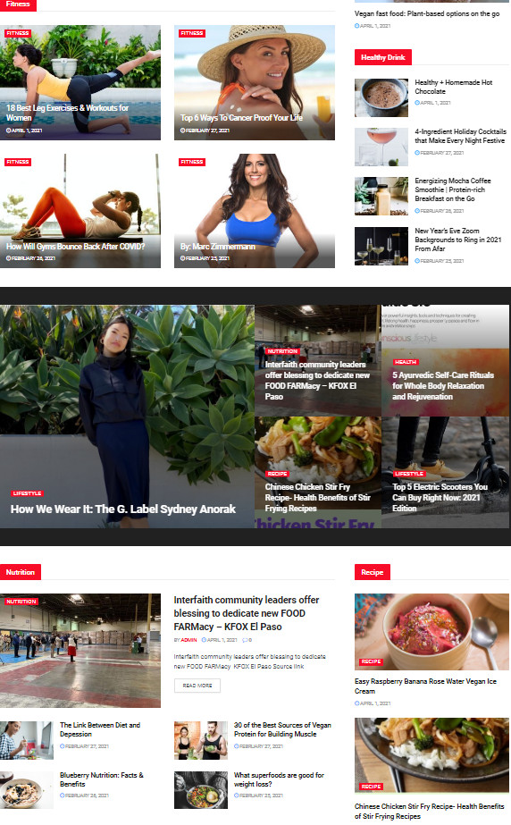 100 % automated Health / fitness / video news website Free hosting /Installation