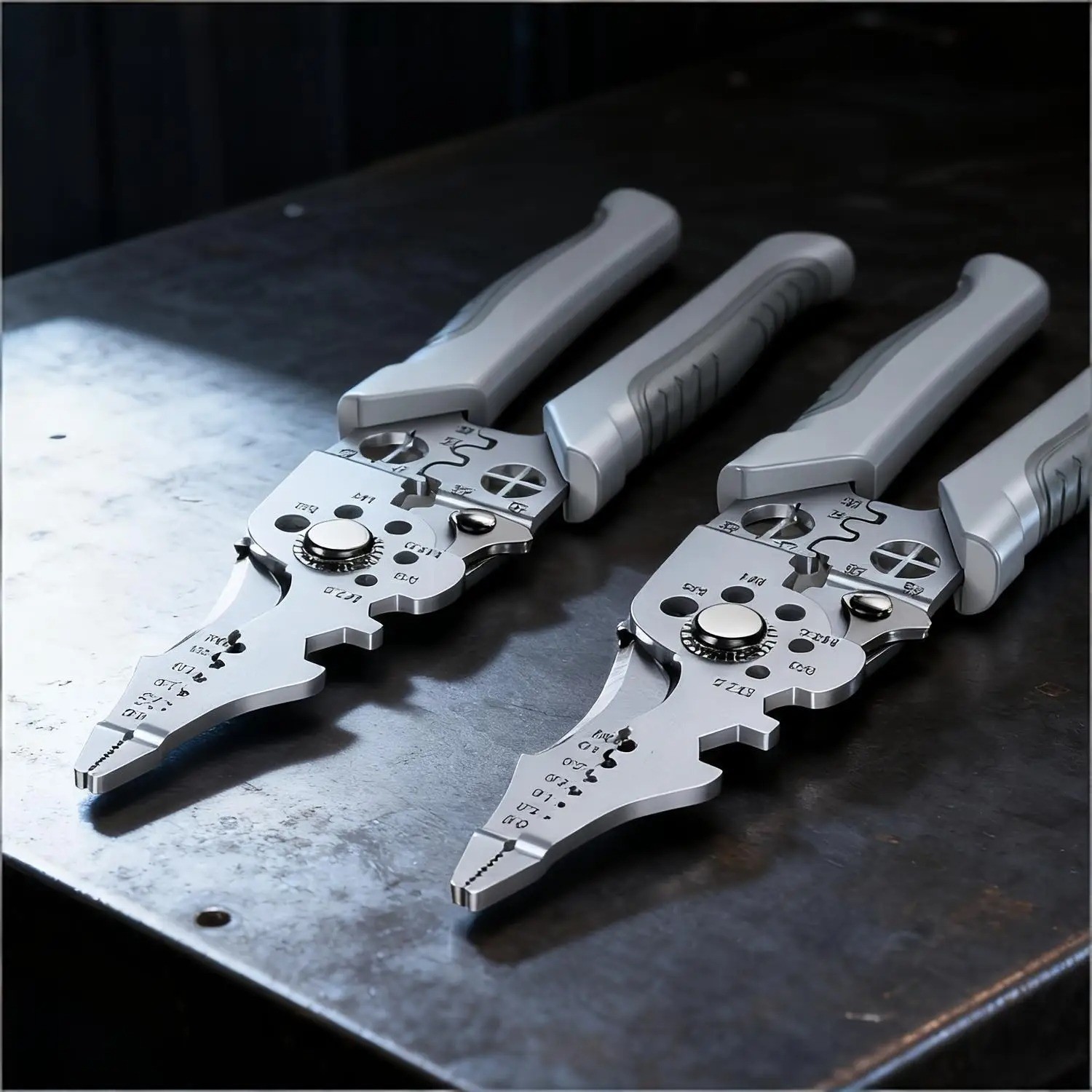 Heavy Duty Wire Stripper Cutter Crimper Stainless Steel Electrical Pliers