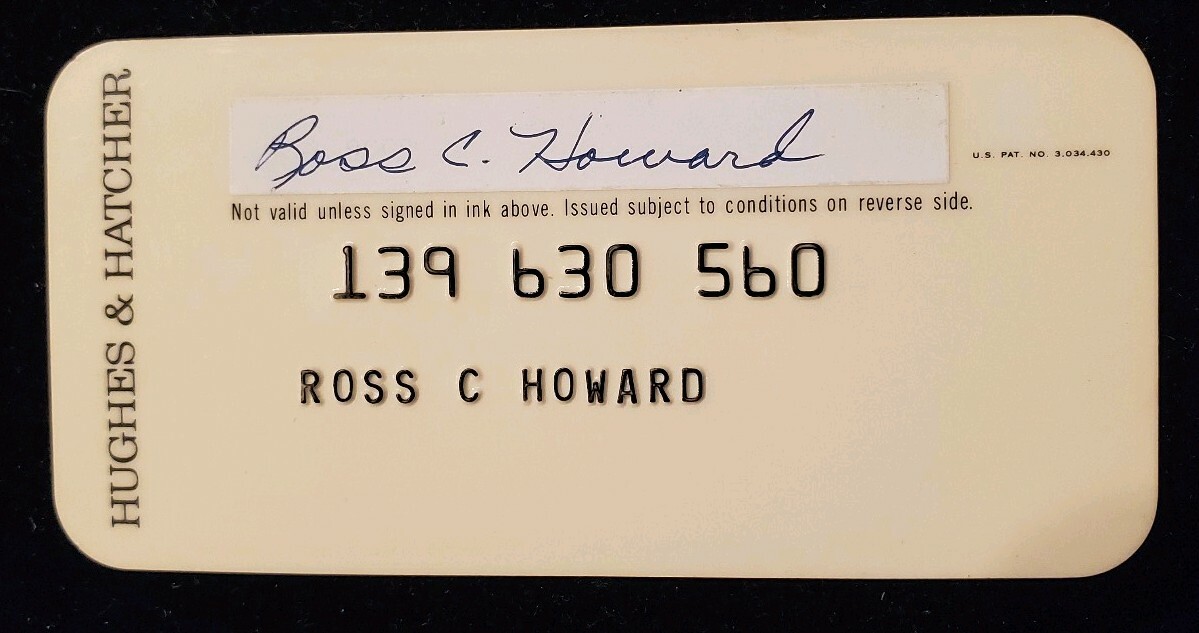 Hughes & Hatcher   Princess Size Charge Card. Our cc313