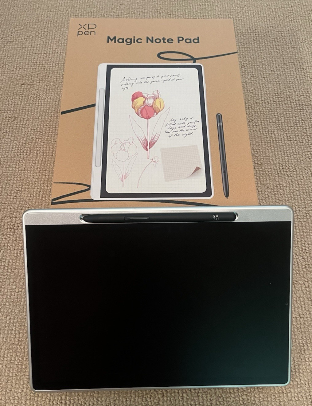 XP-Pen Android Magic Note Pad Notebook Paper Writing Tablet 10.95'', all OEM acc