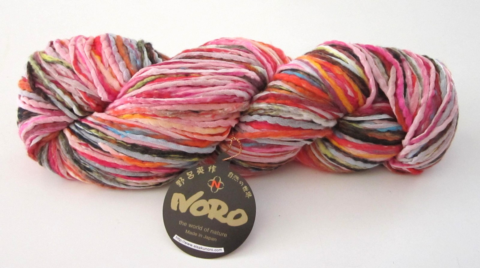 LOT of 5 skeins of NORO NOBORI silk cotton wool chunky knitting yarn color #17
