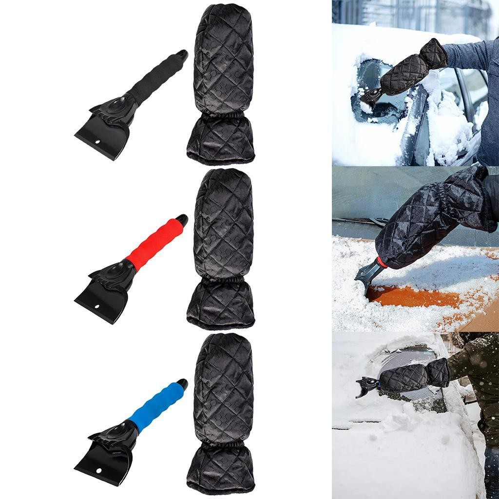 Ice Snow Ice Scrape with Glove Break Tool Sturdy Car Snow for Windshield